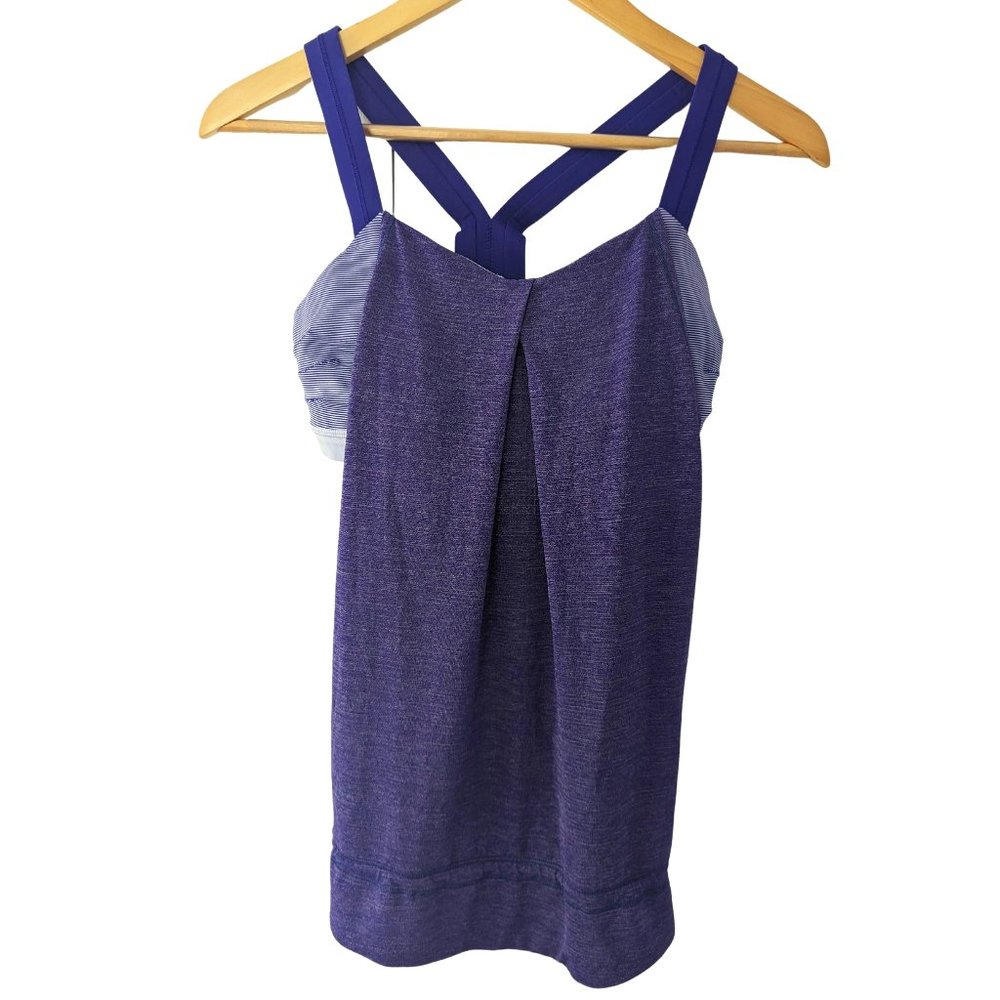 Lululemon | Women's Purple Tank Top with Built-In Bra | Size Small